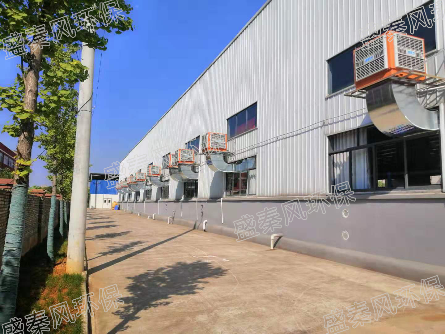 湖北赤壁某電器廠環(huán)?？照{(diào)通風(fēng)降溫工程